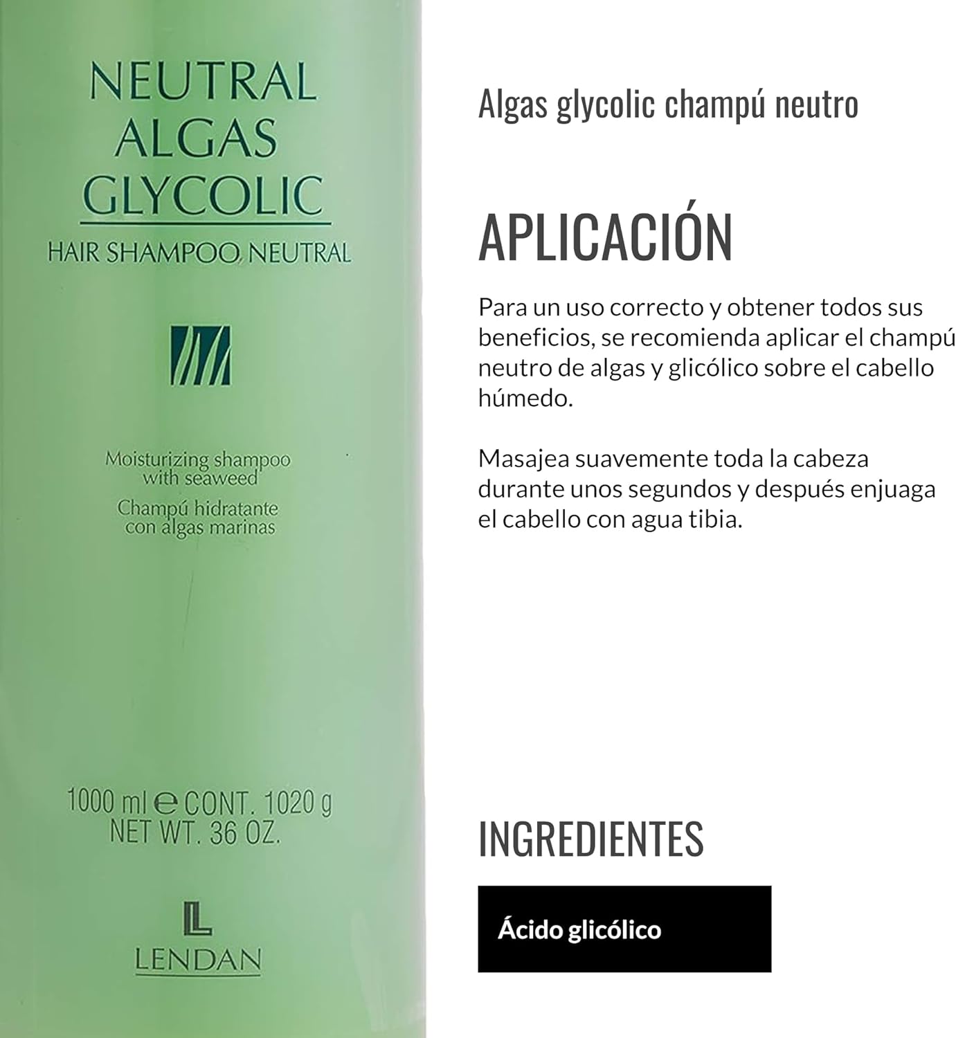 SHAMPOOING Glycolique aux Algues Neutres