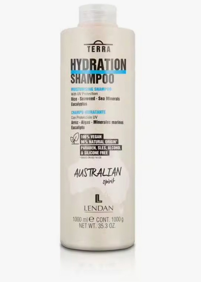 Lendan Terra Shampoing Vegan Hydratant Aux Algues et Concentrés Marins 1000ML