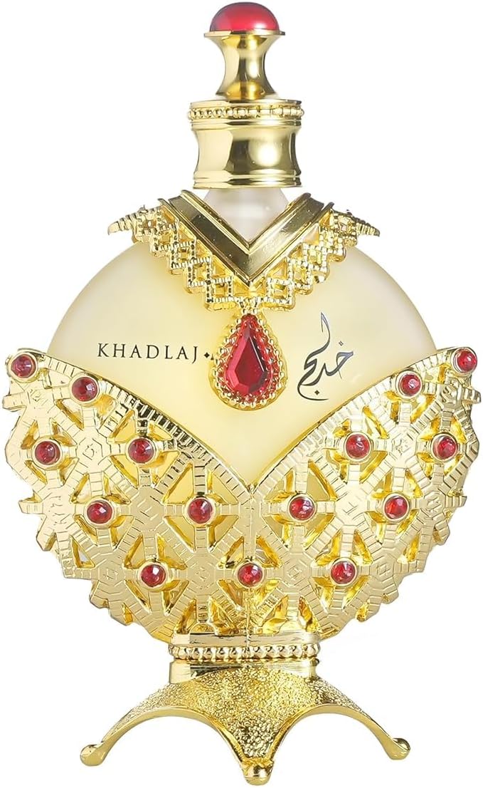 Khadlaj Perfumes Hareem Al Sultan Gold 35ml - Fragancia Floral Afrutada - Aceite Concentrado Perfumado para Mujeres que les gusten los aromas Cítricos