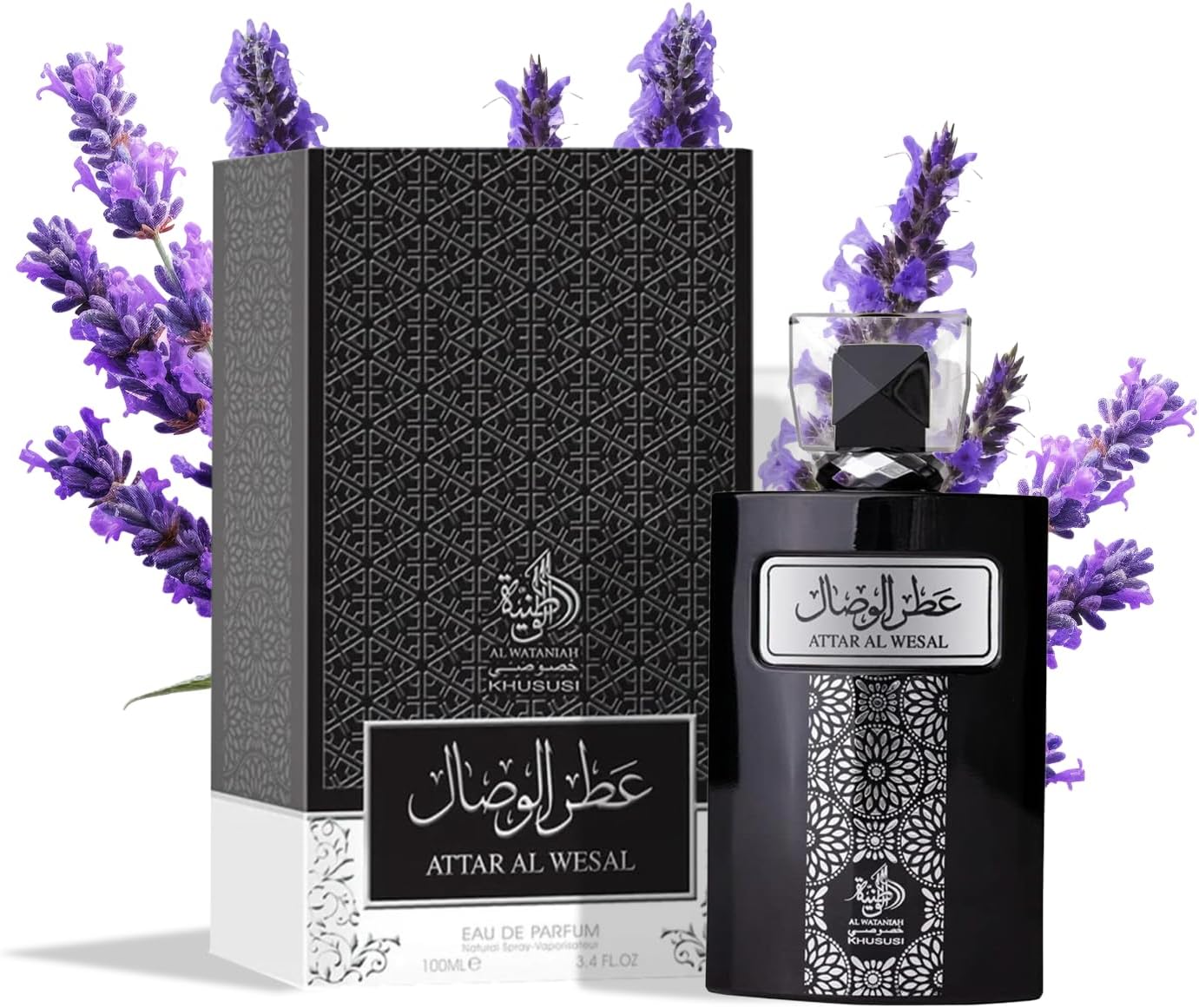 Al Wataniah Attar Al Wesal - Perfume Oriental Unisex con Notas de Madera y Especias - Aroma Intenso y Duradero - 100 ml