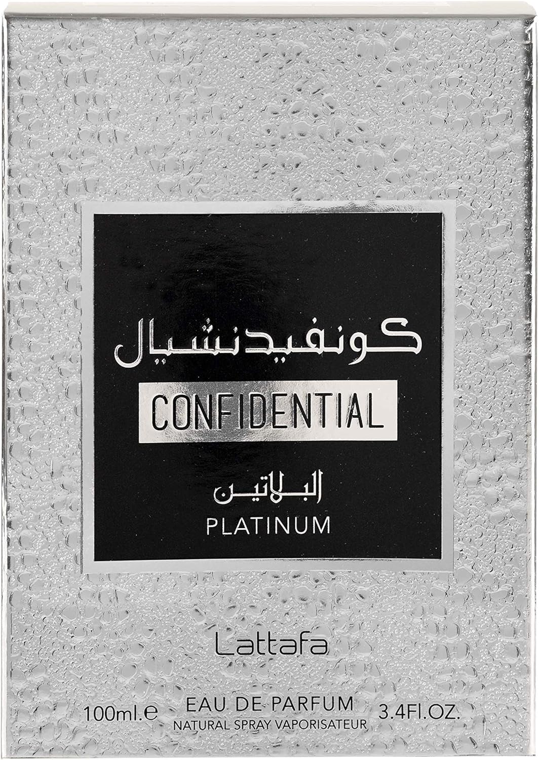 Homem EDP Lattafa Confidential Platinum Perfume (100 ml)