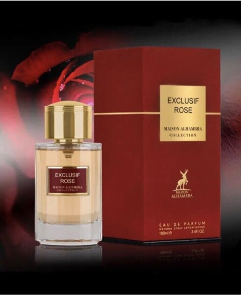 MAISON ALHAMBRA COLLECION EXCLUSIF ROSE EAU DE PARFUM 100ML VAPORIZADOR