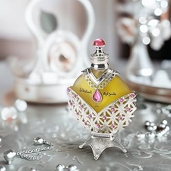 Khadlaj Hareem Sultan Silver – Aceite Perfumado Unisex, Fragancia Oriental Floral, 35 ml