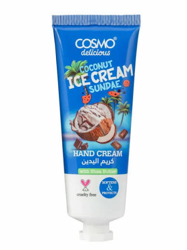 COSMO - Crema de manos Cosmo Delicious de coco y helado - 75 ml