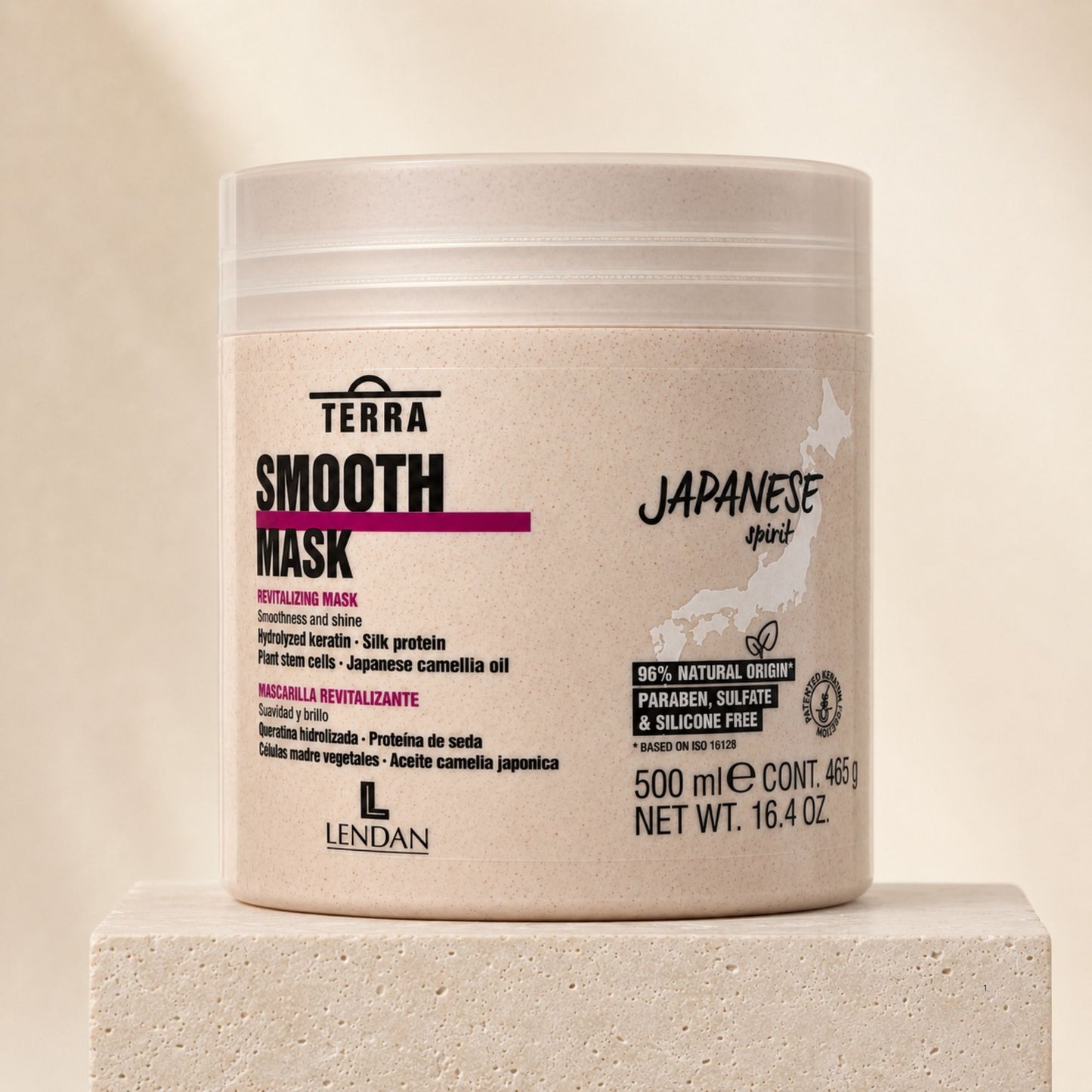 Lendan Terra Japanese Spirit Smooth Mascarilla Revitalizante 500 ml Suavidad y Brillo