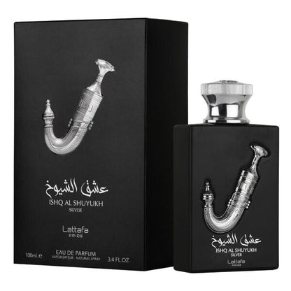 Ishq al Shuyuck Silver 100 ml Lattafa Perfume Árabe Hombre