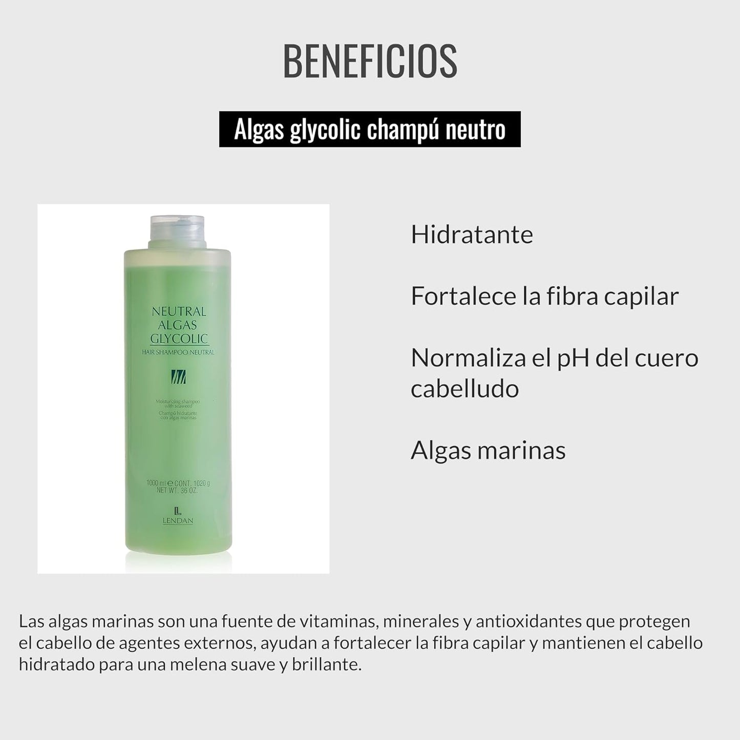 Neutral Algas Glycolic CHAMPÚ