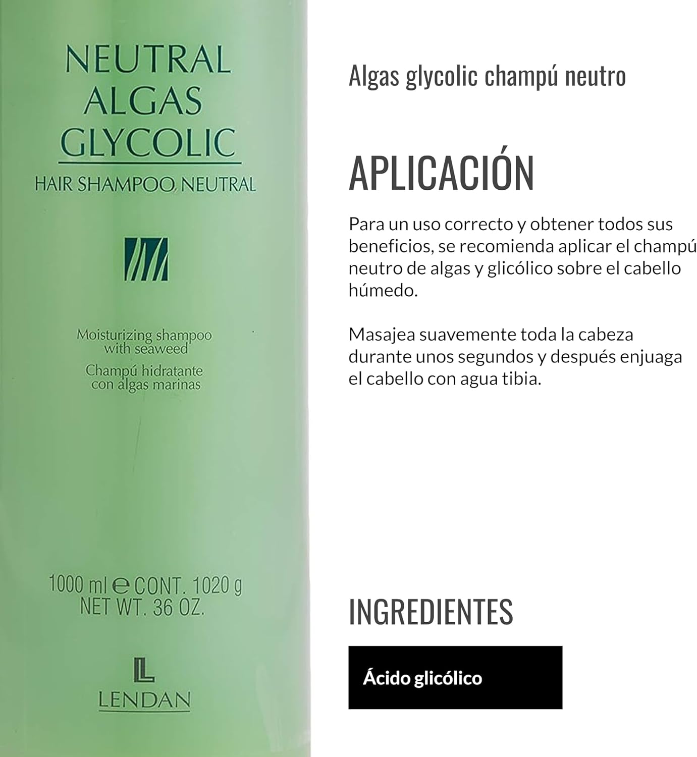 Neutral Algas Glycolic CHAMPÚ