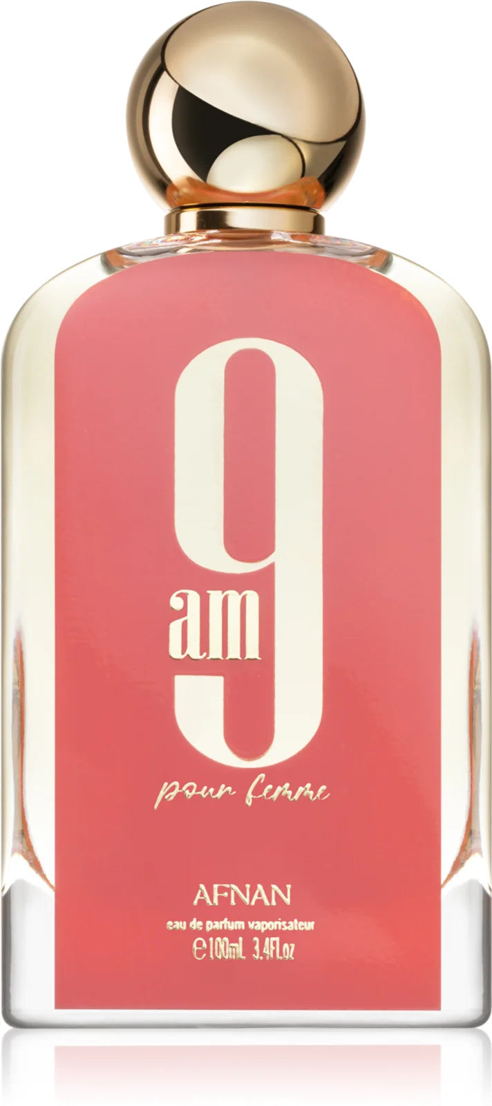 Afnan 9 AM Pour Femme Eau de Parfum Spray para Mujeres 100ml - Fragancia Exquisita con Toques Florales y Cítricos