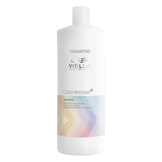 Wella Champú Color Motion 1000ml - Champú protector y fortalecedor para cabellos teñidos.