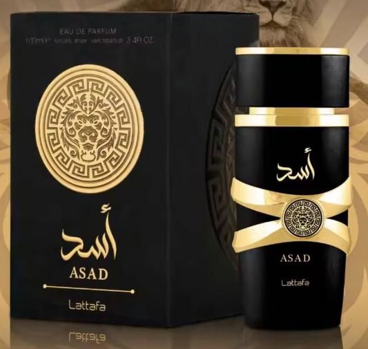 Lattafa Asad Lattafa - Perfume unisex para hombre y mujer, 100 ml