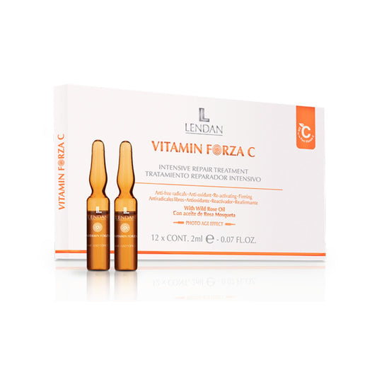 Lendan - Vitamin Forza C ampollas para tratamiento reparador intensivo  12 x 2 ml