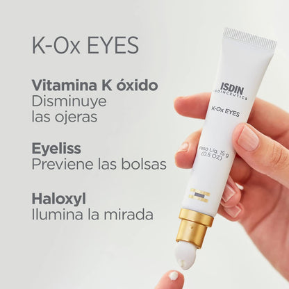 ISDIN K-Ox Eyes Tratamiento Antiojeras y Antibolsas, contorno de ojos 15 Ml ISDINCEUTICS