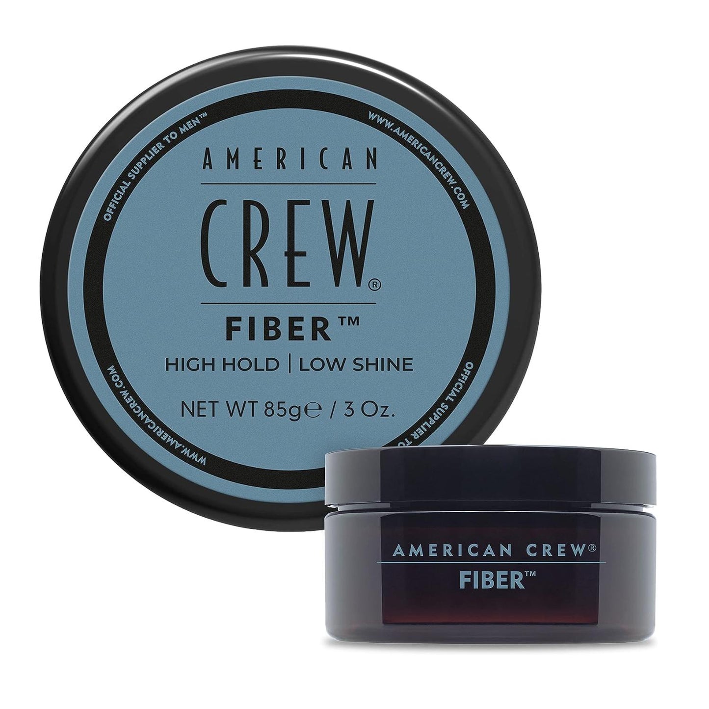 American Crew - 85gr Fiber, Cera para el Pelo Hombre, Fijación Fuerte y Flexible, Moldea y Aumenta el Brillo, para Pelo Corto, Estiliza y Peina el Cabello