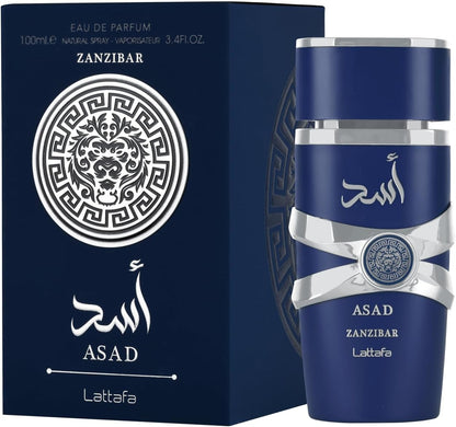 Lattafa Asad Zansibar Eau de Parfum mixto, 100 ml.