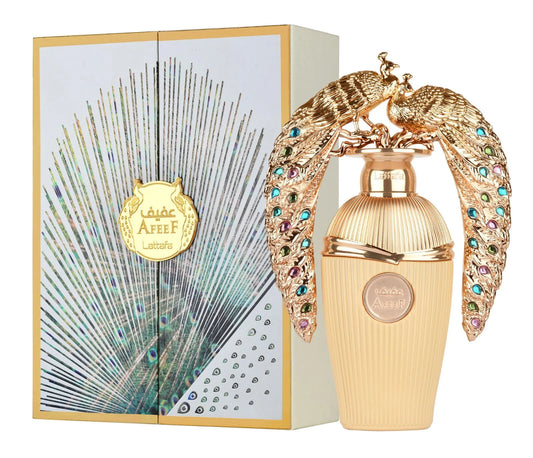 Perfume Lattafa Afeef EDP Unisex 100ml - Fragancia de larga duración para ella, aroma seductor - Eau De Parfum 100ml