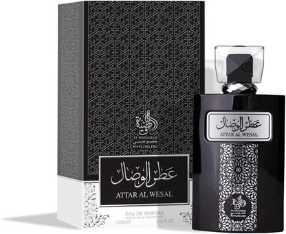 Al Wataniah Attar Al Wesal - Perfume Oriental Unisex con Notas de Madera y Especias - Aroma Intenso y Duradero - 100 ml