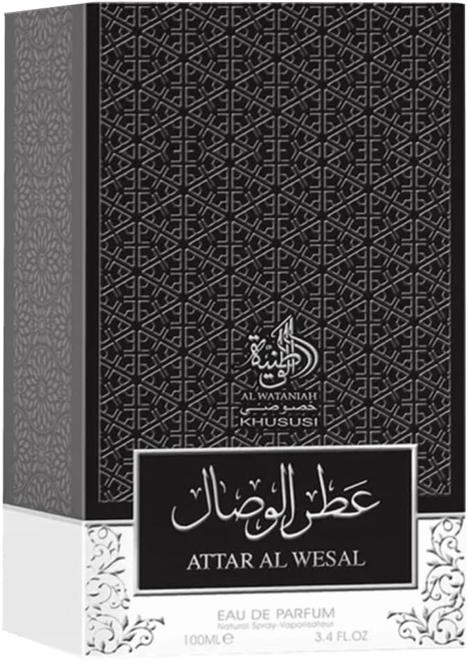 Al Wataniah Attar Al Wesal - Perfume Oriental Unisex con Notas de Madera y Especias - Aroma Intenso y Duradero - 100 ml