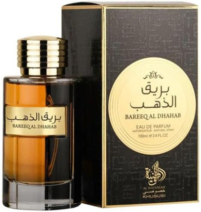 Al Wataniah Eau de Parfum Bareeq Al Dhahab, para hombre, 100 ml