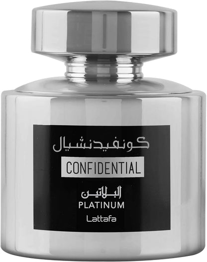 Perfume Homem EDP Lattafa Confidential Platinum (100 ml)