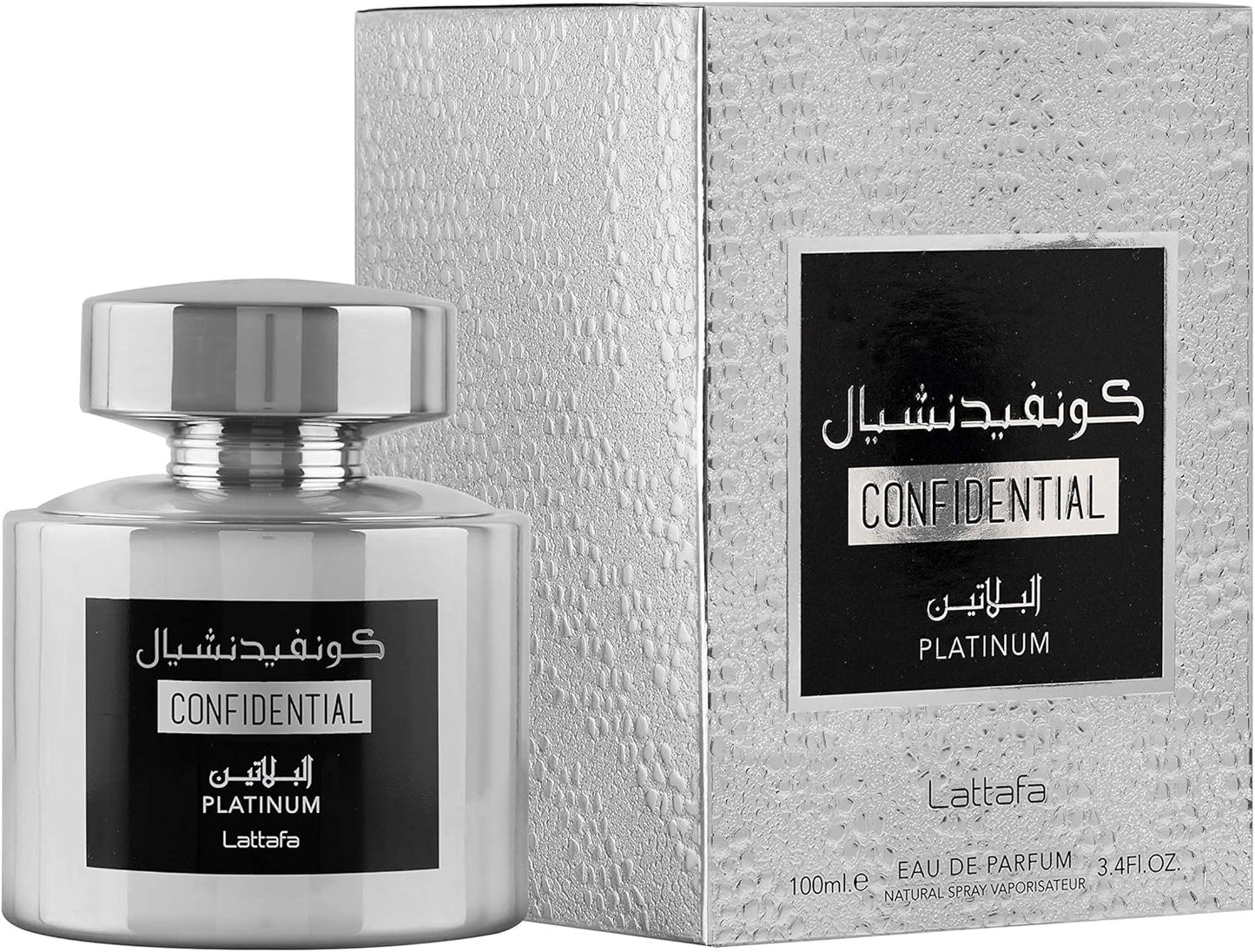 Perfume Homem EDP Lattafa Confidential Platinum (100 ml)