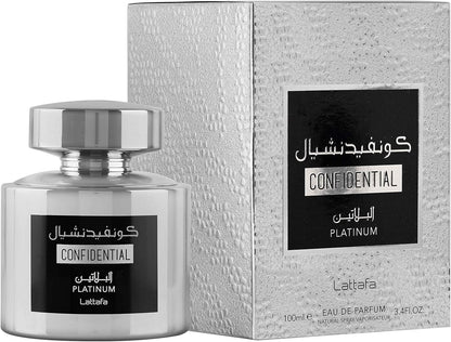 Perfume Homem EDP Lattafa Confidential Platinum (100 ml)