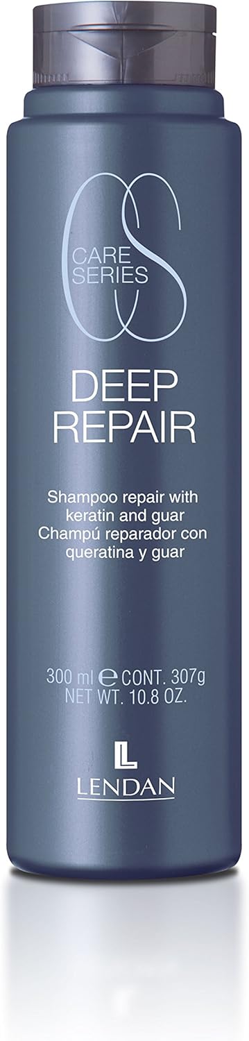 LENDAN - Champú Reparador - Deep Repair - 300 ml - para Cabellos Dañados y Desvitalizados - con Queratina Hidrolizada - Repara el Cabello en Profundidad - Aporta Brillo y Estructura - Anti Frizz