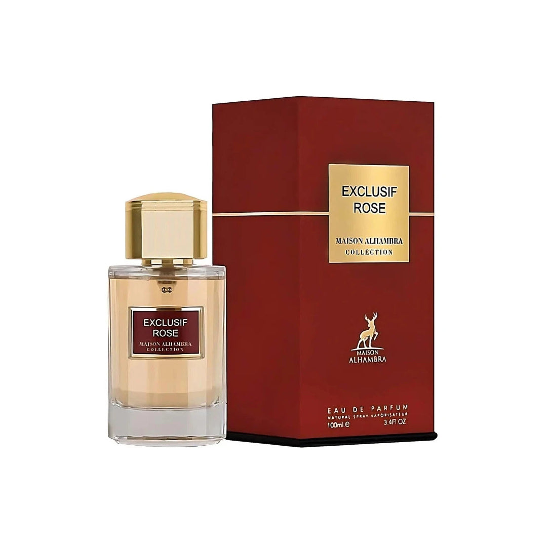 MAISON ALHAMBRA COLLECION EXCLUSIF ROSE EAU DE PARFUM 100ML VAPORIZADOR