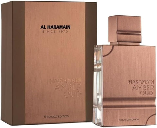 Al Haramain Amber Oud Tobacco Edition 60 ml | Eau de Parfume Spray para mujer | Fragancia oriental | Perfume unisex árabe de lujo