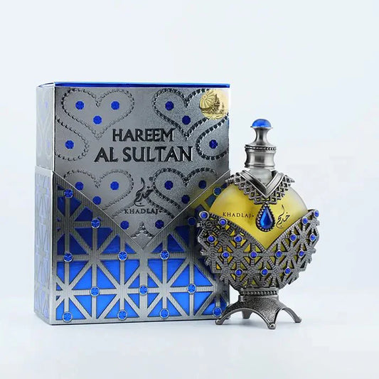 KHADLAJ PERFUMES HAREEM AL SULTAN BLUE aceite perfumado 35ml Aceite Árabe Original De Dubai Emiratos Árabes, oriental