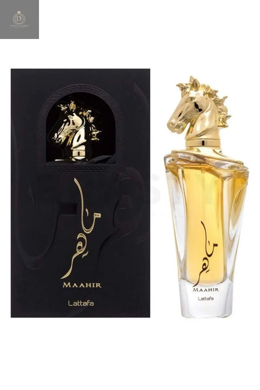 Lattafa Maahir GOLD 100ml Eau de Parfum - Unisex - Floral, Woody, Fruity, Sweet and Musky