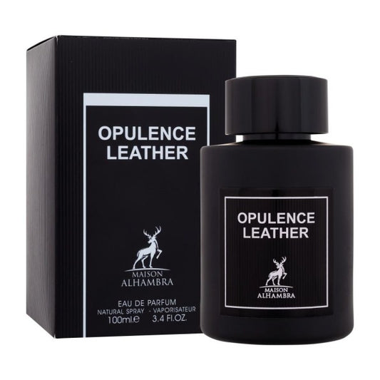 Maison Alhambra Opulence Leather antes Ambar y Cuero 100 ml - Eau de Arabian Parfum - Picante y Floral Fragancia para Hombres