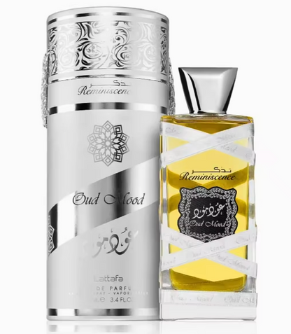 Lattafa Perfume Oud Mood Reminiscence (silver) Eau de Parfum 100 ml