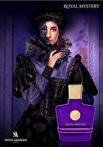 wiss Arabian - Perfume Royal Mystery - 100ml - Eau de Parfum - Fragancia Femenina - Familia olfativa Chipre Frutal - Elegante y Sofisticada