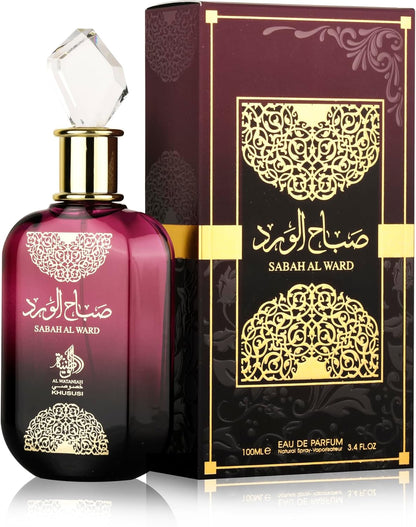 Al Wataniah Sabah Al Ward - Perfume de Lujo para Mujeres, Eau de Parfum 100ml, Fragancia Floral y Sofisticada