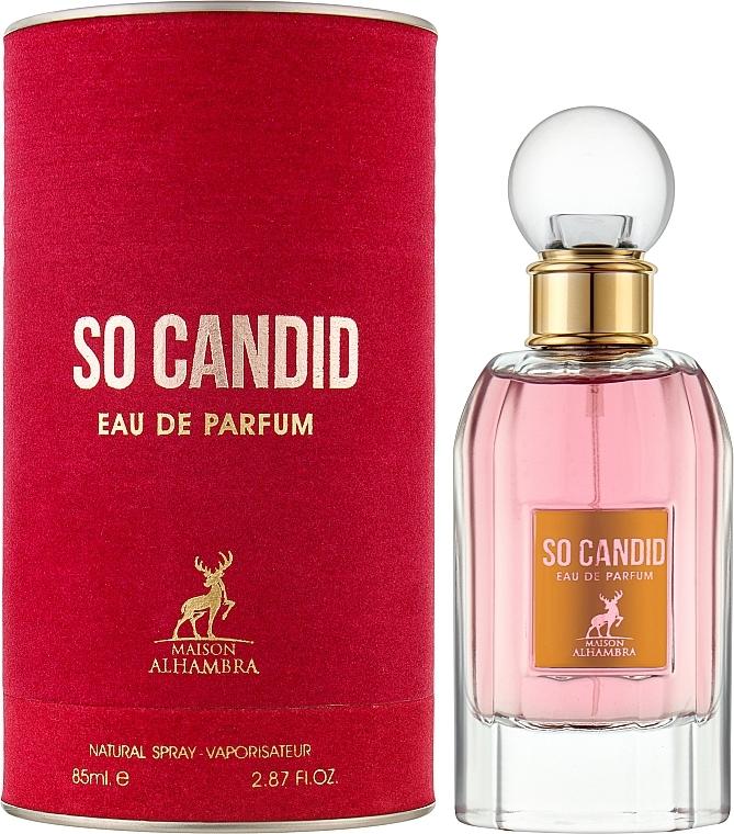 So Candid de Maison Alhambra Perfume árabe Mujer Floral Frutal Fresco Verano Elegante - 85ml