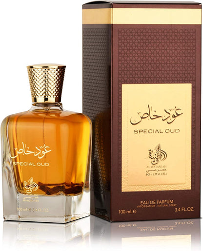 Al Wataniah Perfume 100ml - Special Oud - Fragancia Exótica y Rica en Notas de Oud - Perfecta para Ocasiones Especiales - Aroma Duradero