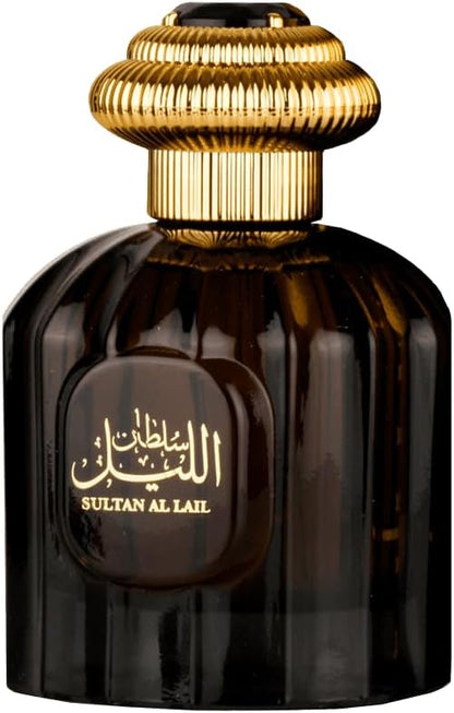 Al Wataniah Sultan Al Lail - Perfume de Lujo Unisex, Eau de Parfum 100ml, Fragancia Nocturna y Sofisticada