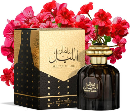 Al Wataniah Sultan Al Lail - Perfume de Lujo Unisex, Eau de Parfum 100ml, Fragancia Nocturna y Sofisticada