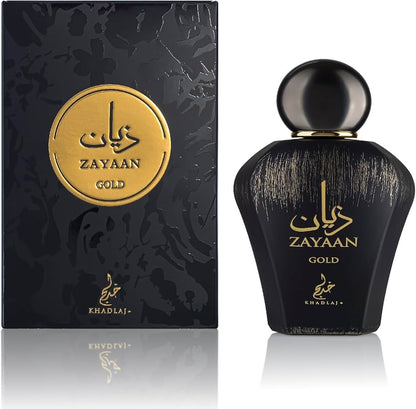 Zayaan Gold 100ml Eau De Parfum for Men Khadlaj Fragrance with Plum and Cinnamon